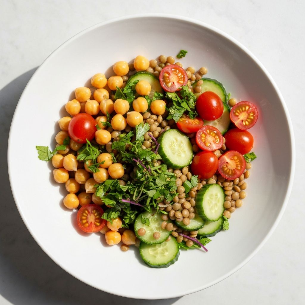 Mediterranean Chana Dal Salad
